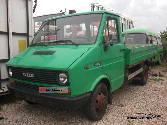 1988 IVECO Daily I 49-10 Van or truck up to 7.5t Truck-mounted crane photo