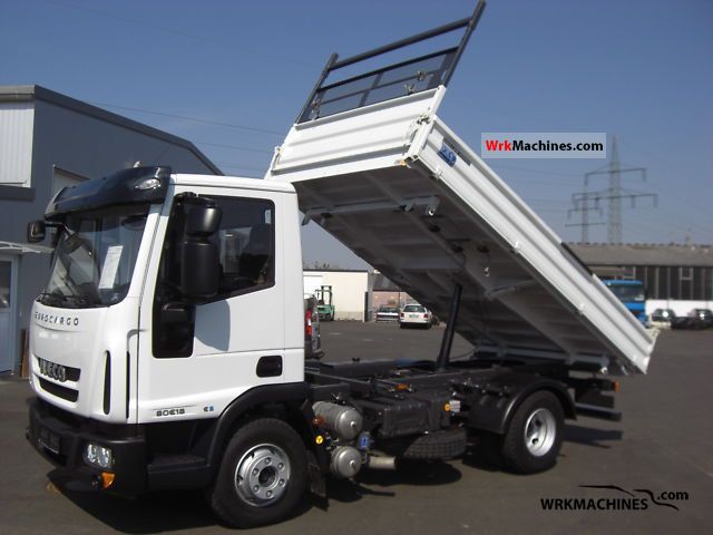 2010 IVECO EuroCargo 80 E 18 K Van or truck up to 7.5t Three-sided Tipper photo