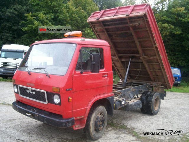 1986 MAN G 8.136 Van or truck up to 7.5t Tipper photo