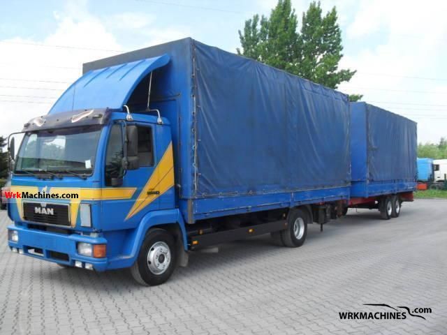 1996 MAN L 2000 8.220 Van or truck up to 7.5t Stake body and tarpaulin photo