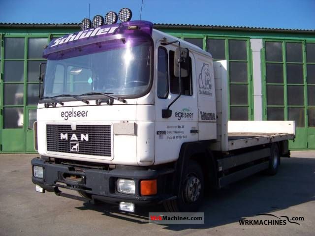 1991 MAN M 90 14.232 Truck over 7.5t Stake body photo