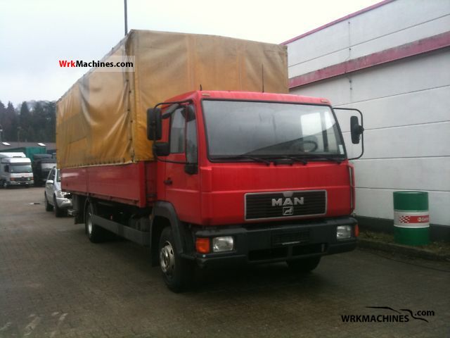 1998 MAN L 2000 10.163 Truck over 7.5t Stake body and tarpaulin photo