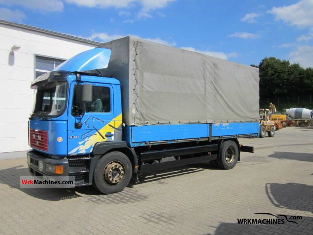 1999 MAN M 2000 L 18.284 Truck over 7.5t Stake body and tarpaulin photo