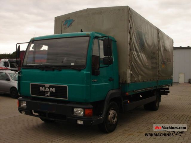 2000 MAN L 2000 10.163 Truck over 7.5t Stake body and tarpaulin photo