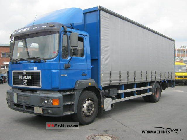 1996 MAN F 2000 19.293 Truck over 7.5t Stake body and tarpaulin photo