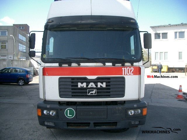 2004 MAN M 2000 L 280 Truck over 7.5t Stake body and tarpaulin photo