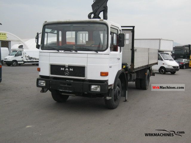 1988 MAN M 90 14.192 Truck over 7.5t Truck-mounted crane photo