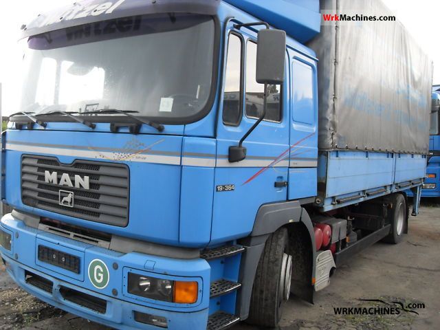 2000 MAN F 2000 19.364 Truck over 7.5t Stake body and tarpaulin photo