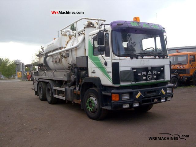 1992 MAN F 90 26.322 Truck over 7.5t Vacuum and pressure vehicle photo