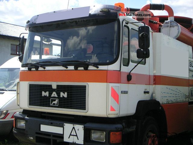 1992 MAN F 90 26.372 Truck over 7.5t Vacuum and pressure vehicle photo
