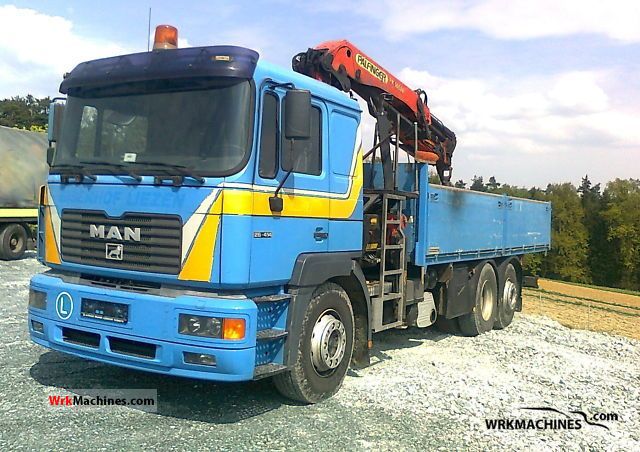 2000 MAN LION´S STAR 414 Truck over 7.5t Stake body photo