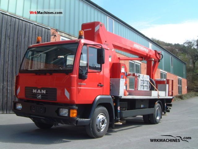 2003 MAN L 2000 220 Van or truck up to 7.5t Hydraulic work platform photo