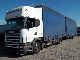 2002 SCANIA P,G,R,T - series 420 Truck over 7.5t Stake body and tarpaulin photo 1